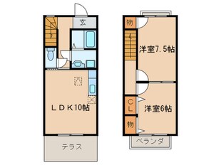 フロ－ラ・ハウスの物件間取画像